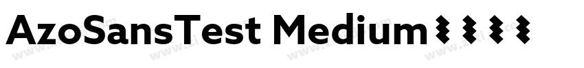 AzoSansTest Medium字体转换